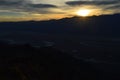 Sunset at Dante`s View in Death Valley California Royalty Free Stock Photo