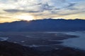 Sunset at Dante`s View in Death Valley California Royalty Free Stock Photo