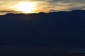 Sunset at Dante`s View in Death Valley California Royalty Free Stock Photo