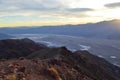 Sunset at Dante`s View in Death Valley California Royalty Free Stock Photo