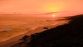 Sunset at De Hoop Nature reserve South Africa Western Cape Royalty Free Stock Photo