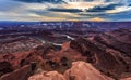 Sunset at Dead Horse Point State Park Royalty Free Stock Photo