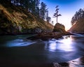 Sunset in Deadman`s Cove in Washington State Royalty Free Stock Photo