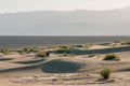 Sunset in Death Valley National Park, California. Mesquite Sand Dunes vista point Royalty Free Stock Photo