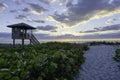 Sunset in Delray Beach Florida Royalty Free Stock Photo