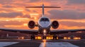 Sunset Departure: A Jet\'s Silhouette Against the Sky. Concept Aviation, Sunset Photography,