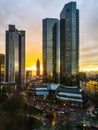 Sunset at Deutsche Bank
