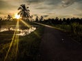 Sunset di sebuah desa yang ada di kota Singkawang, KalBar. Indonesia