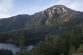 Sunset at Diablo Lake Overlook - North Cascades Royalty Free Stock Photo