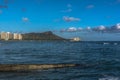 Sunset on Diamond Head, Oahu, Hawaii Royalty Free Stock Photo