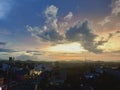 Sunset at pringsewu city