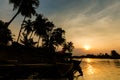 Sunset on Don Khone Laos Royalty Free Stock Photo