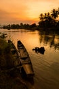 Sunset on Don Khone Laos Royalty Free Stock Photo