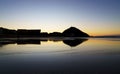 Sunset in Donostia-San Sebastian. Sunset at Zurriola beach, city of Donostia-San Sebastian, Basque Country