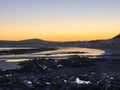 Sunset at Douglas beach Isle of Man Royalty Free Stock Photo