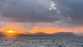 Sunset Downpatrick Head, County Mayo, Ireland Royalty Free Stock Photo