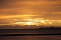 Sunset at Dun Laoghaire Harbour, Dublin, Ireland.