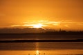 Sunset at Dun Laoghaire Harbour, Dublin, Ireland.