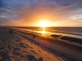 Sunset Dune at beach Royalty Free Stock Photo