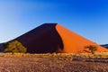 Sunset dune in Namib desert, South Africa Royalty Free Stock Photo