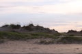 Sunset on the dunes of Corolla Beach 1 Royalty Free Stock Photo