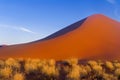 Sunset dunes of Namib desert, South Africa Royalty Free Stock Photo