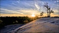 Sunset on the dunes in Sandbanks Provincial Park