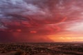 Sunset dust storm over Phoenix, Arizona Royalty Free Stock Photo