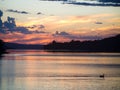 Sunset at Eaglehawk Neck, Tasman Peninsula Royalty Free Stock Photo