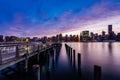 Sunset at East river Midtown Manhattan Skyline, New York United States Royalty Free Stock Photo