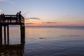 Sunset at the eastern shore of Mobile Bay on the Alabama Gulf Coast