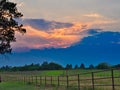 Sunset at Echo Basin Ranch Royalty Free Stock Photo