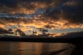 Sunset in Efate Island, Vanuatu Royalty Free Stock Photo