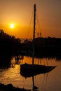 Sunset. El Gouna. Egypt Royalty Free Stock Photo