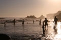 Sunset at El Matador Beach Royalty Free Stock Photo