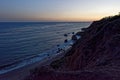 Sunset at El Matador State Beach, Malibu, California Royalty Free Stock Photo