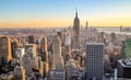 Sunset on Empire State Building Royalty Free Stock Photo