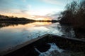 Sunset in England,Branston Water Park 2021 Royalty Free Stock Photo