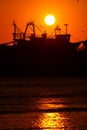 Sunset at Essaouira Beach