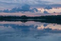 Sunset in the Everglades National Park Royalty Free Stock Photo