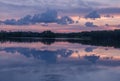 Sunset in the Everglades National Park Royalty Free Stock Photo