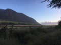 Sunset during Fall Day at Polihale Beach on Kauai Island in Hawaii. Royalty Free Stock Photo