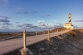 Sunset from Favaritx lighthouse in Menorca (Spain)