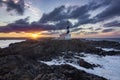 Sunset from Favaritx lighthouse in Menorca (Spain)