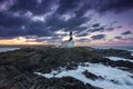 Sunset from Favaritx lighthouse in Menorca (Spain)