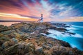 Favaritx Lighthouse in Minorca, Spain Royalty Free Stock Photo