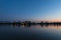 Sunset and Ferry on river Nederrijn