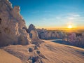 Beautyful Sunset on the Fichtelberg