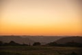 Sunset in the fields of the City of Itaara RS Brazil