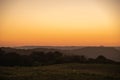 Sunset in the fields of the City of Itaara RS Brazil